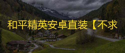 和平精英安卓直装【不求人直装】辅助